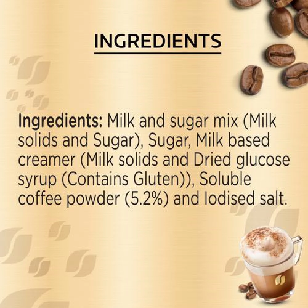 Nescafe  Gold Cappuccino Instant Coffee Premix - Rich In Aroma & Flavour, 125 g (5 Sachets x 25 g Each)-3.webp